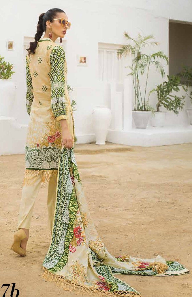 Al Zohaib Colors Printed Lawn 7b - Image 3